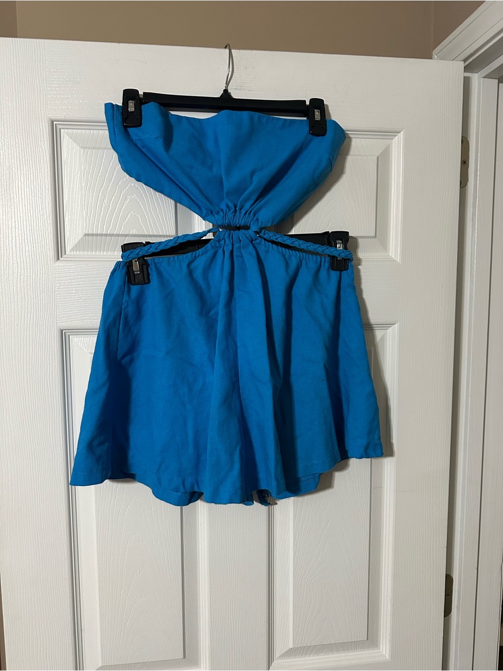 Strapless Linen Romper